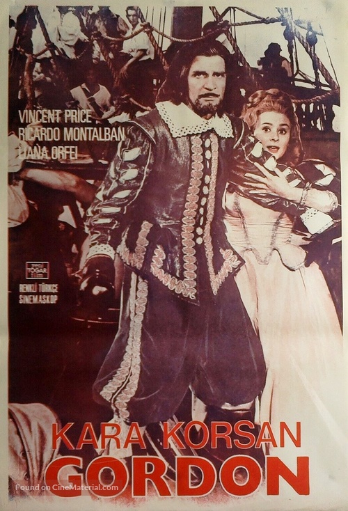 Gordon, il pirata nero - Turkish Movie Poster