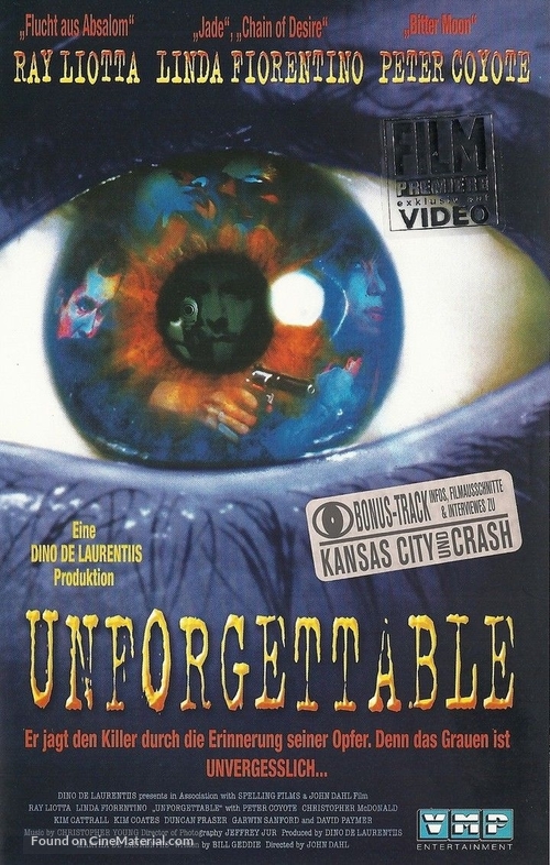 Unforgettable - German VHS movie cover
