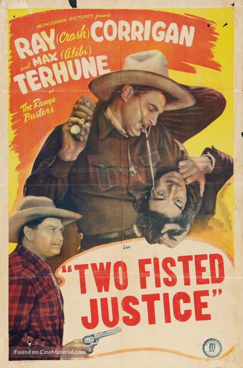 Two Fisted Justice - Re-release movie poster
