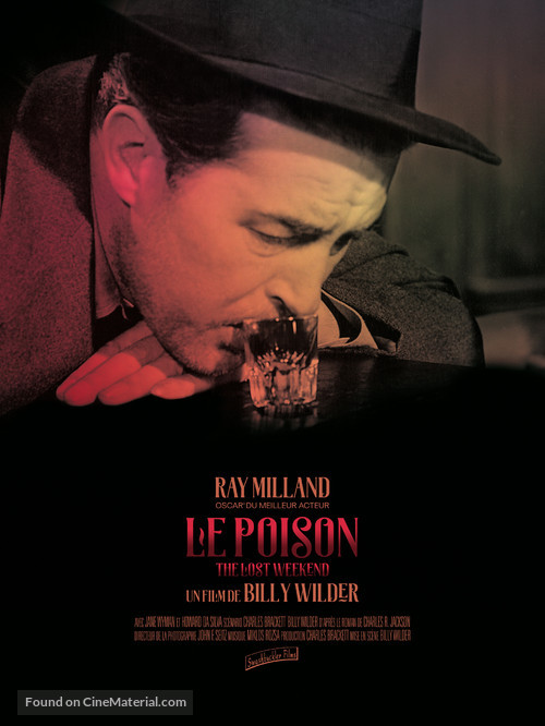 The Lost Weekend - French Re-release movie poster