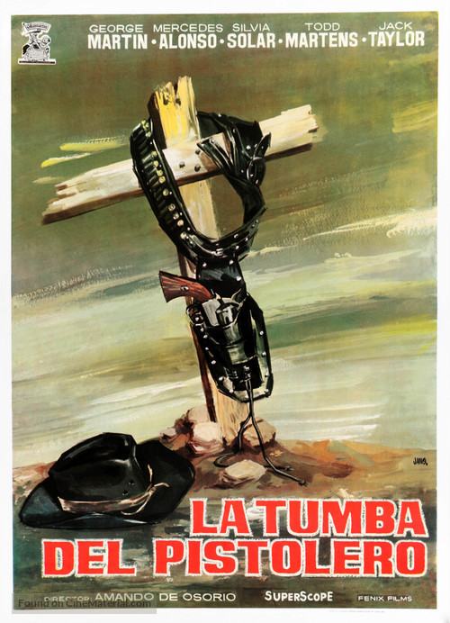 La tumba del pistolero - Spanish Movie Poster