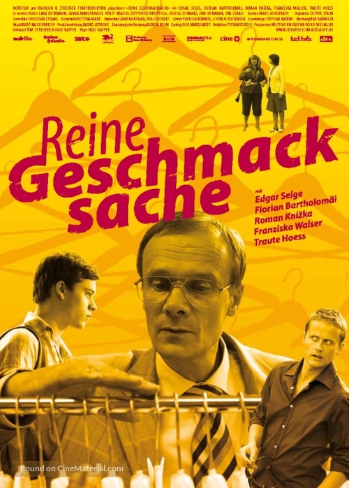Reine Geschmacksache - German Movie Poster
