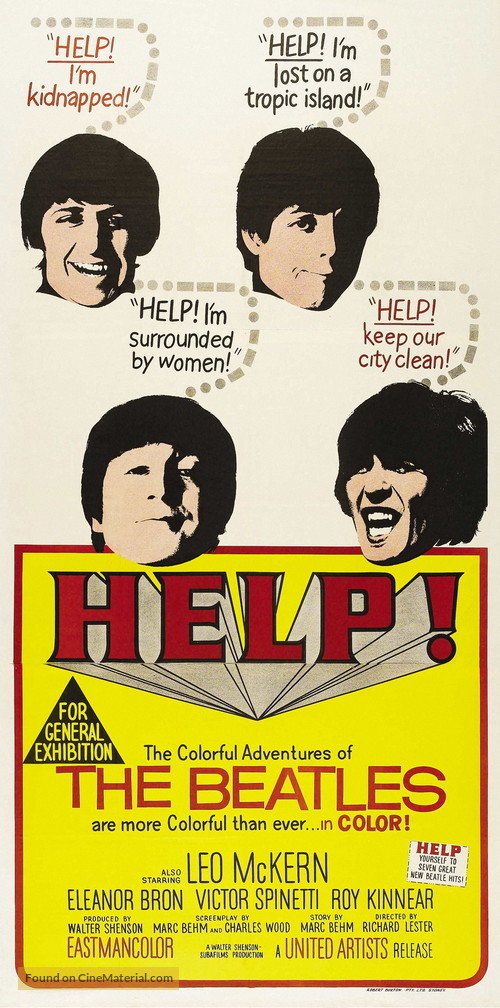 Help! - Australian Movie Poster