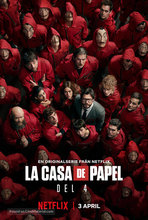 &quot;La casa de papel&quot; - Swedish Movie Poster