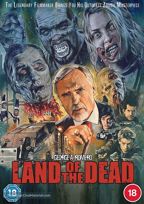 Land Of The Dead - British Blu-Ray movie cover
