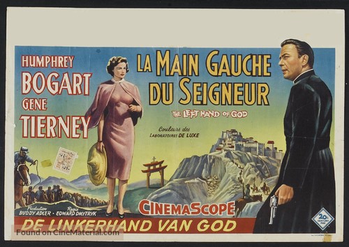 The Left Hand of God - Belgian Movie Poster