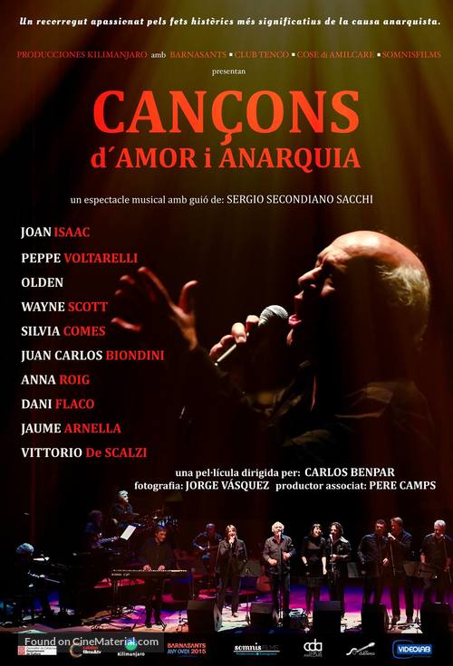 Can&ccedil;ons d&#039;amor i anarquia - Spanish Movie Poster