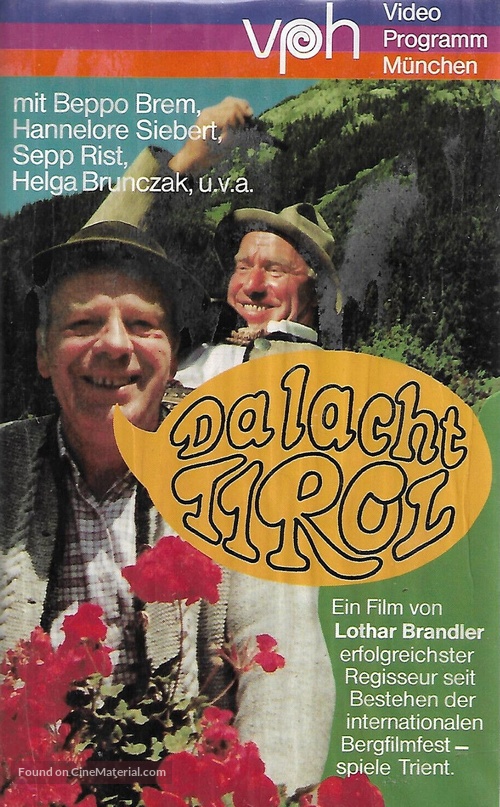 Da lacht Tirol - German VHS movie cover