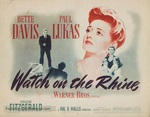 Watch on the Rhine - Movie Poster