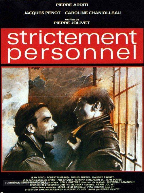 Strictement personnel - French Movie Poster