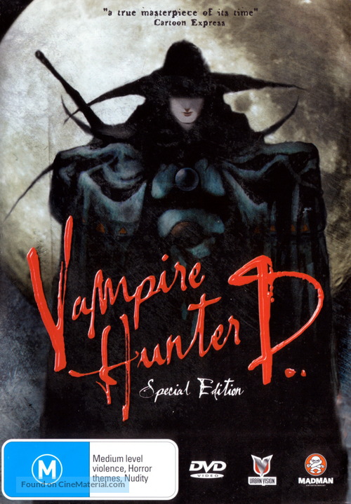 Vampire Hunter D - Australian Movie Cover