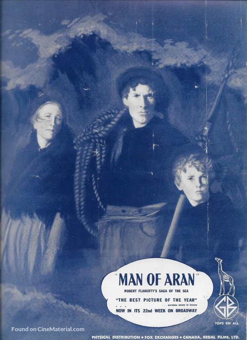 Man of Aran - British Movie Poster