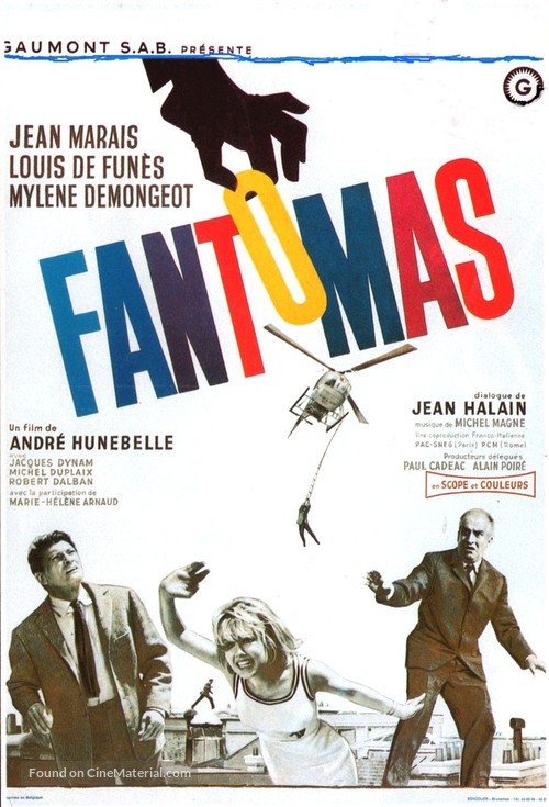 Fant&ocirc;mas - Belgian Movie Poster