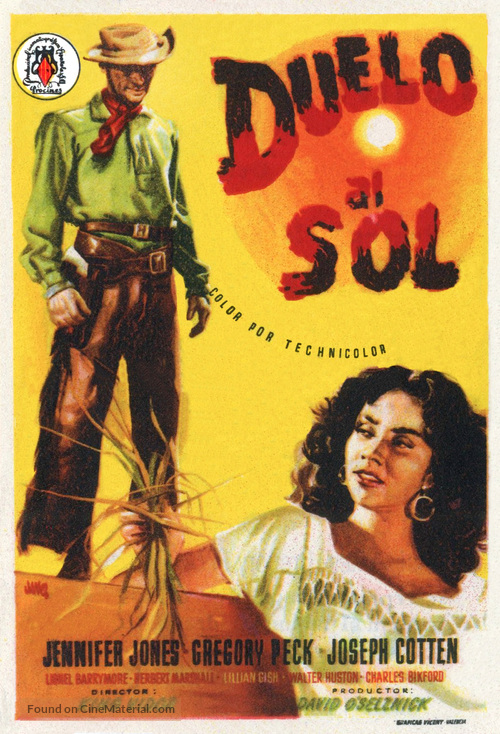 Duel in the Sun - Spanish Movie Poster