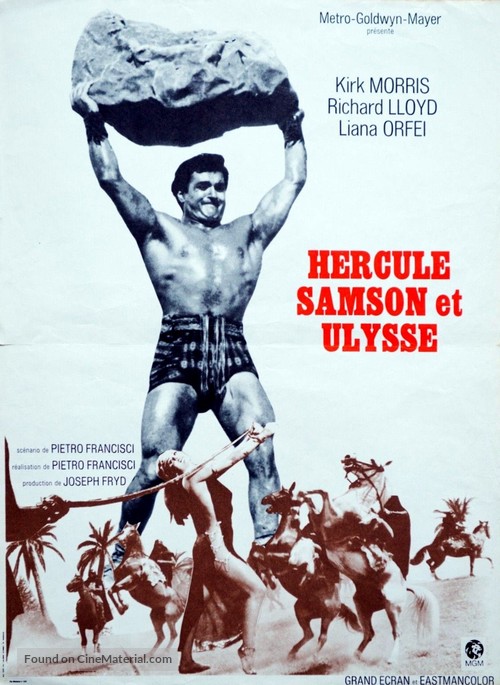 Ercole sfida Sansone - French Movie Poster