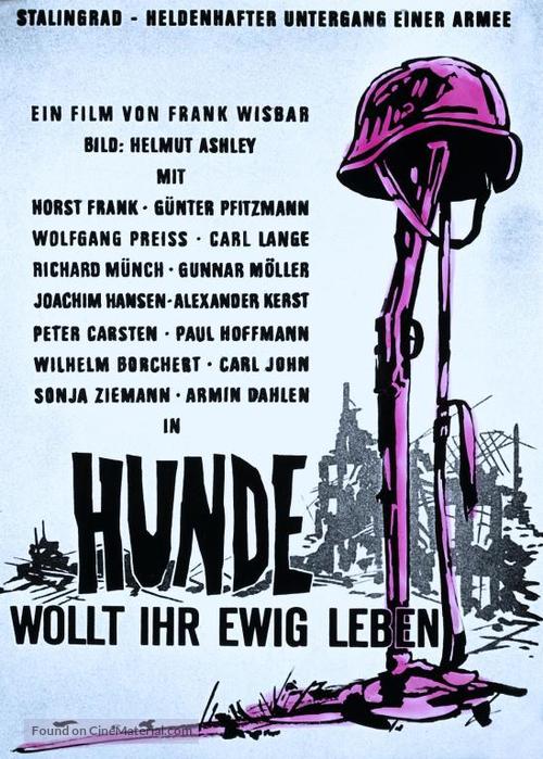 Hunde, wollt ihr ewig leben - German Movie Poster