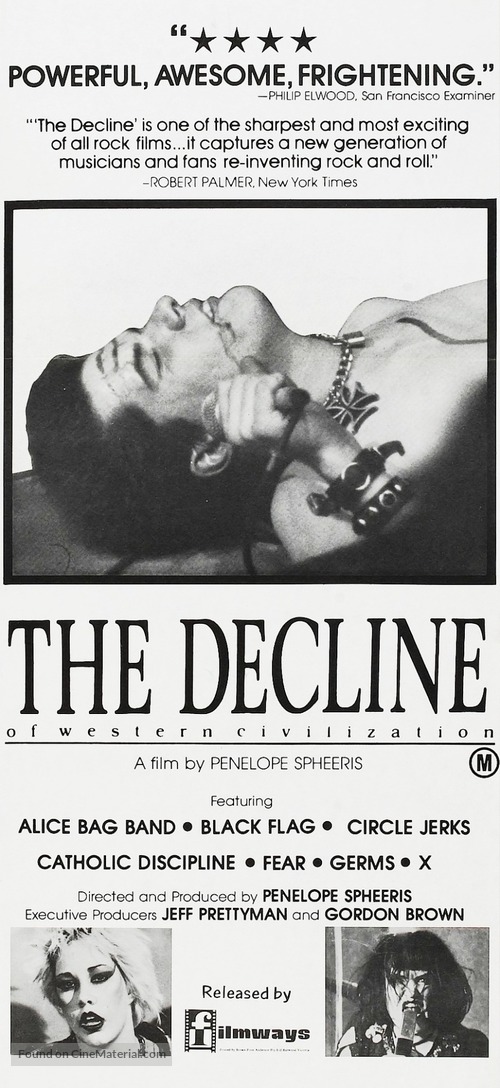 The Decline of Western Civilization - Australian Movie Poster