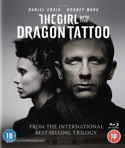 The Girl with the Dragon Tattoo - British Blu-Ray movie cover