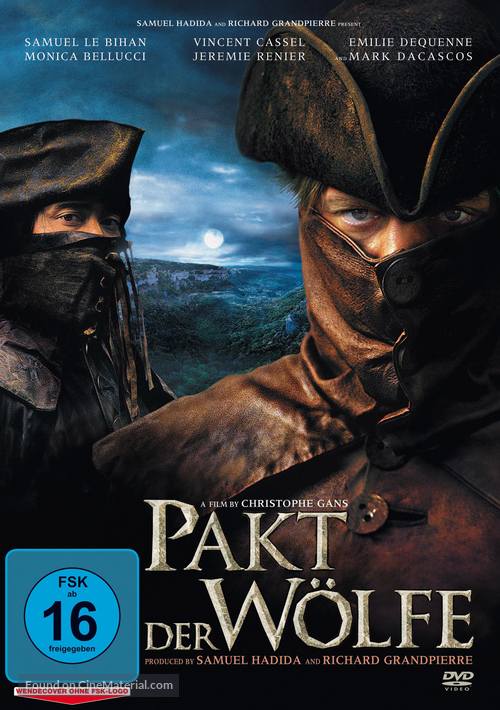 Le pacte des loups - German DVD movie cover