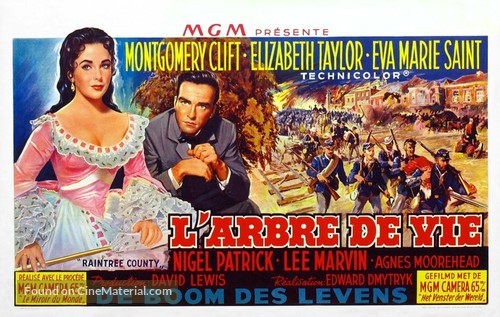 Raintree County - Belgian Movie Poster