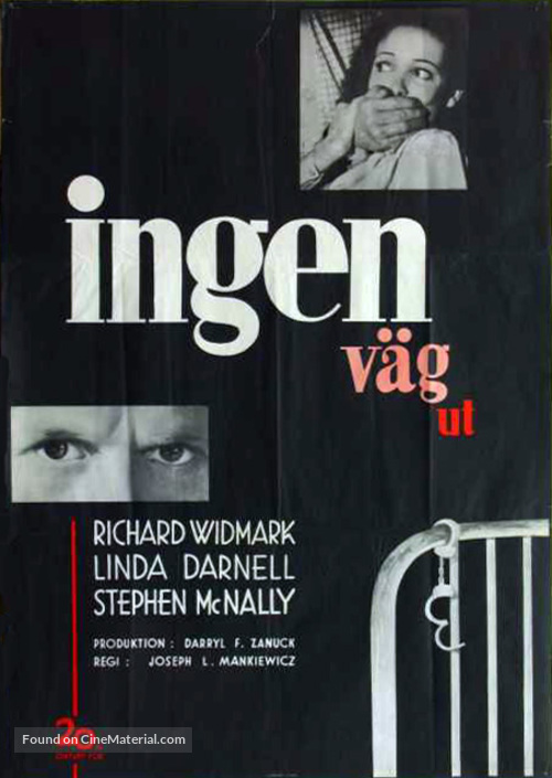 No Way Out - Swedish Movie Poster