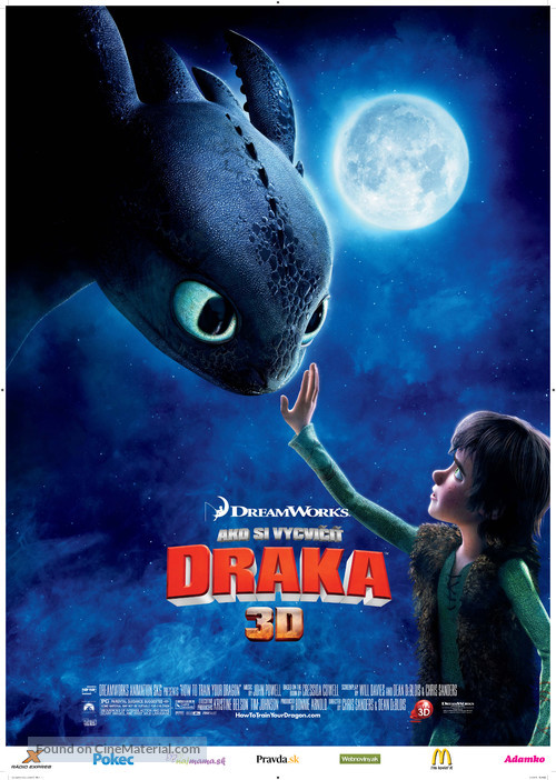 How to Train Your Dragon - Slovak Movie Poster