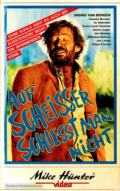 Auf Schei&szlig;er schie&szlig;t man nicht - German VHS movie cover