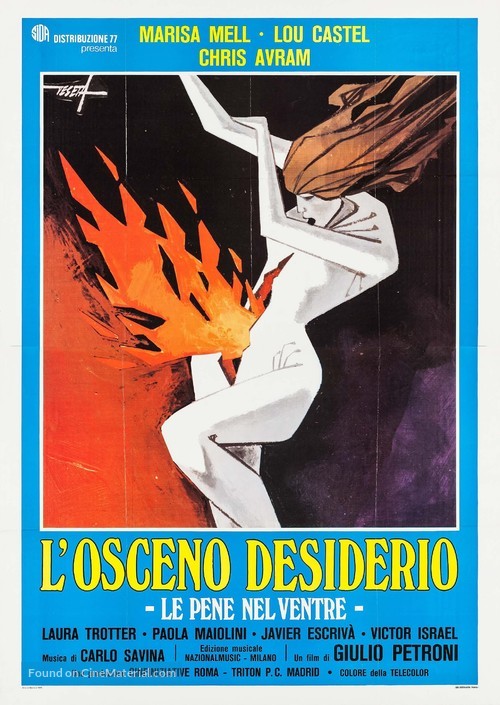 L&#039;osceno desiderio - Italian Movie Poster