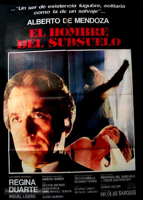 El hombre del subsuelo - Argentinian Movie Poster