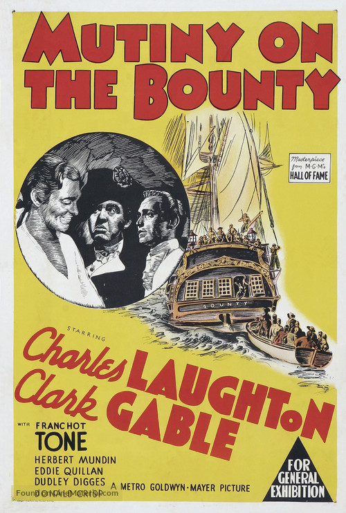 Mutiny on the Bounty - Australian Movie Poster