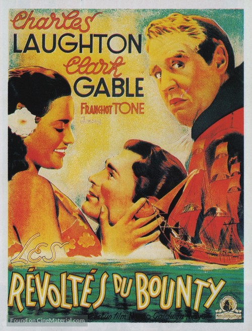 Mutiny on the Bounty - French Movie Poster