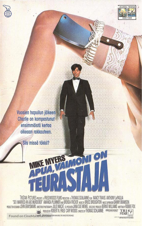 So I Married an Axe Murderer - Finnish VHS movie cover