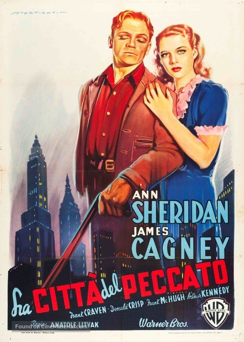 City for Conquest - Italian Movie Poster