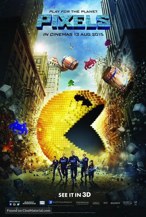 Pixels - Malaysian Movie Poster