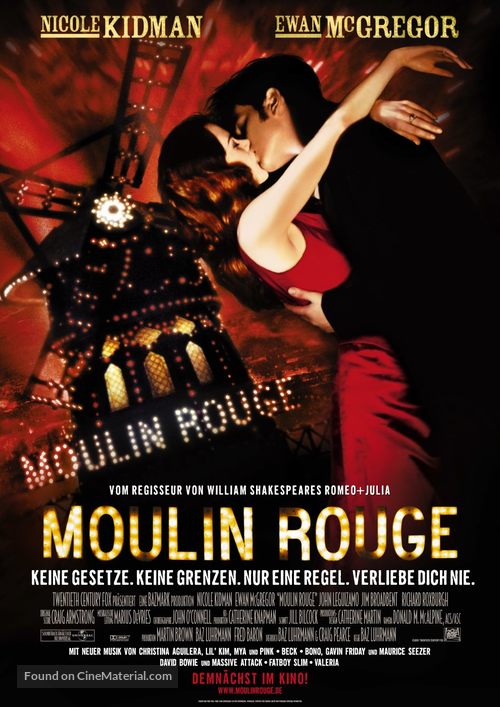 Moulin Rouge - German Advance movie poster