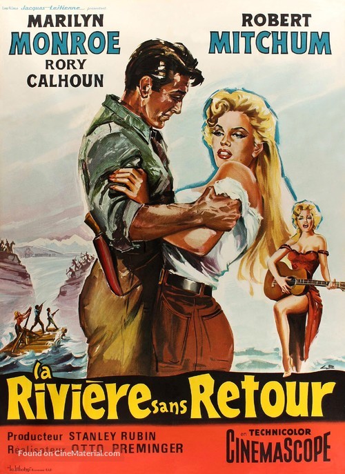 River of No Return - French Movie Poster