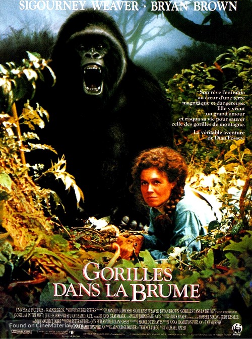 Gorillas in the Mist: The Story of Dian Fossey - French Movie Poster