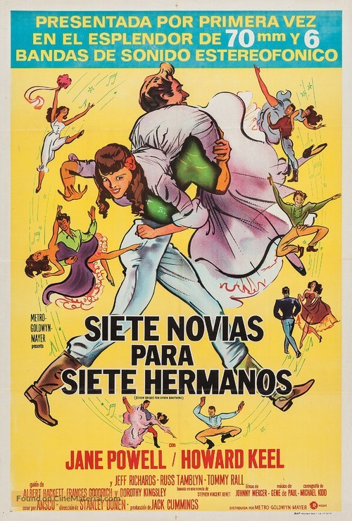 Seven Brides for Seven Brothers - Argentinian Movie Poster