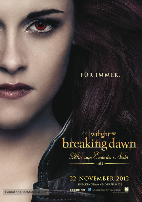 The Twilight Saga: Breaking Dawn - Part 2 - German Movie Poster