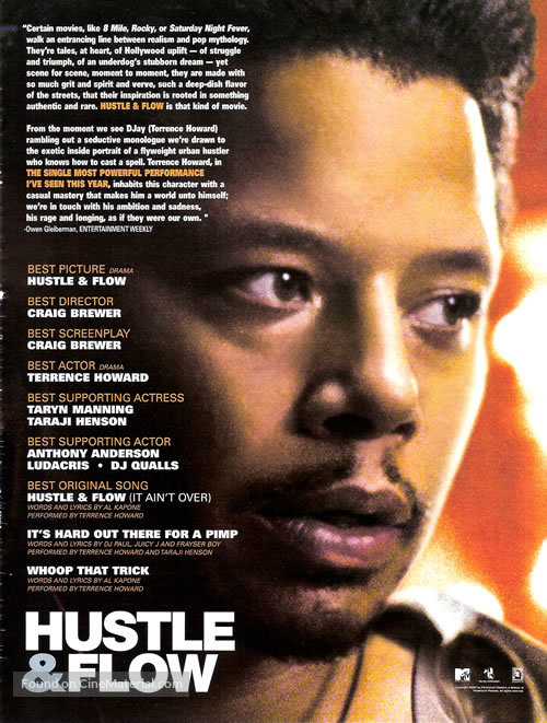 Hustle And Flow - For your consideration movie poster