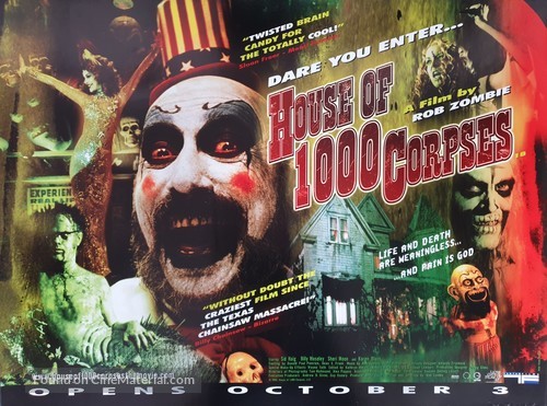 House of 1000 Corpses - British Movie Poster