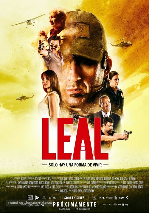 Leal, solo hay una forma de vivir - Argentinian Movie Poster