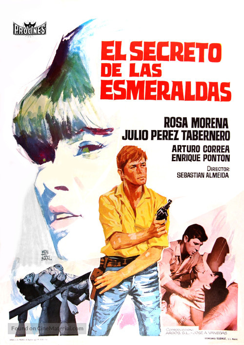 El secreto de las esmeraldas - Spanish Movie Poster