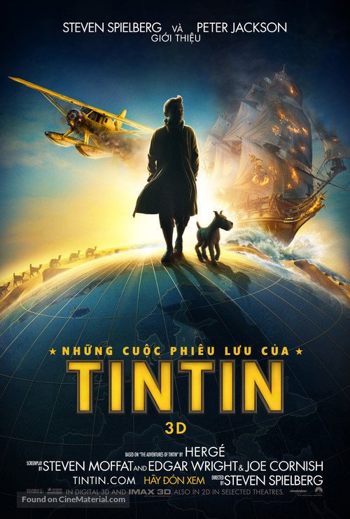 The Adventures of Tintin: The Secret of the Unicorn - Vietnamese Movie Poster