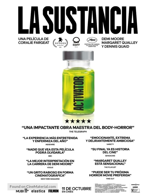 The Substance - Spanish Movie Poster