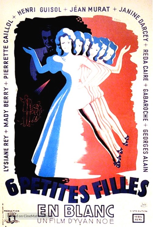 Six petites filles en blanc - French Movie Poster