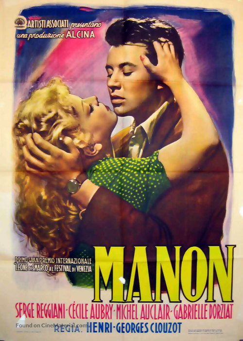 Manon - Italian Movie Poster