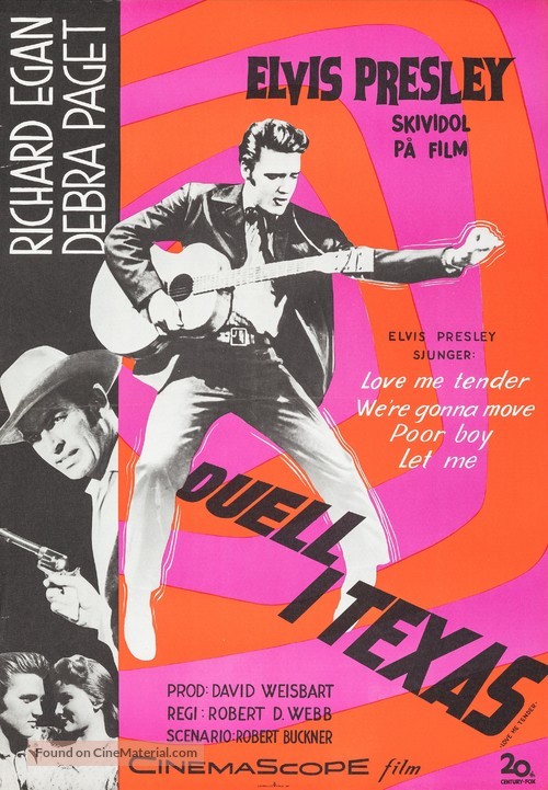 Love Me Tender - Swedish Movie Poster