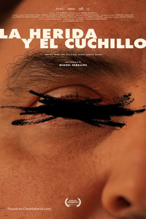 La herida y el cuchillo (Notas para un film sobre Emilio Garc&iacute;a Wehbi) - Argentinian Movie Poster