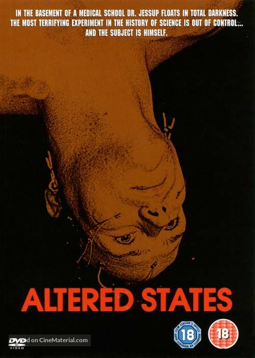 Altered States - British DVD movie cover